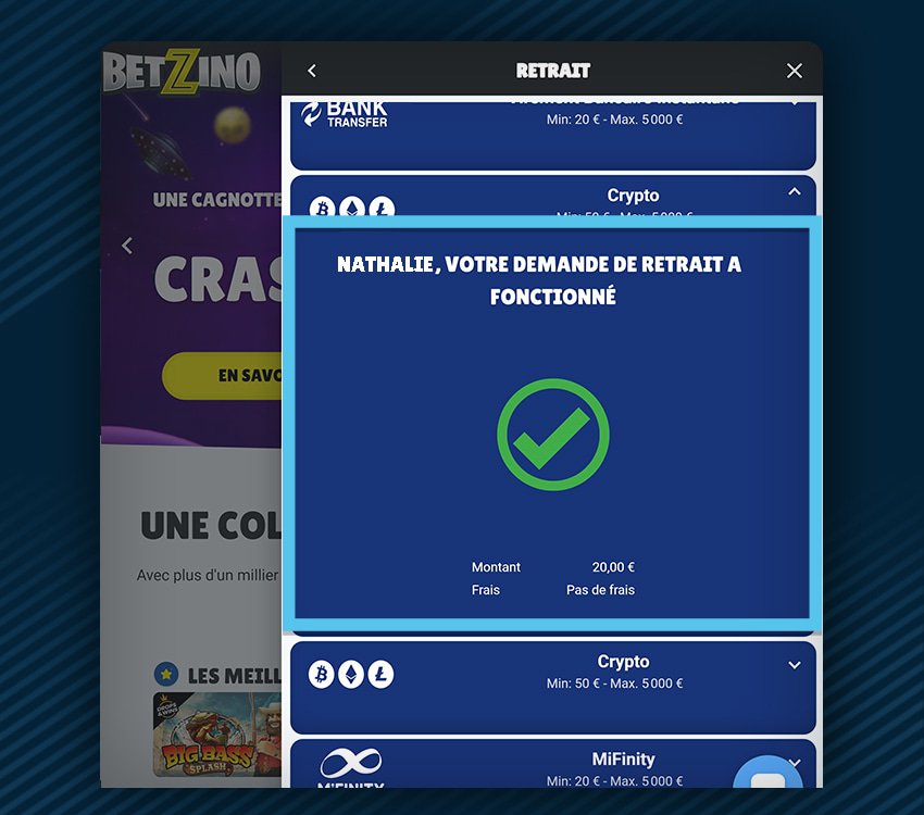 betzino casino comment retirer etape 12