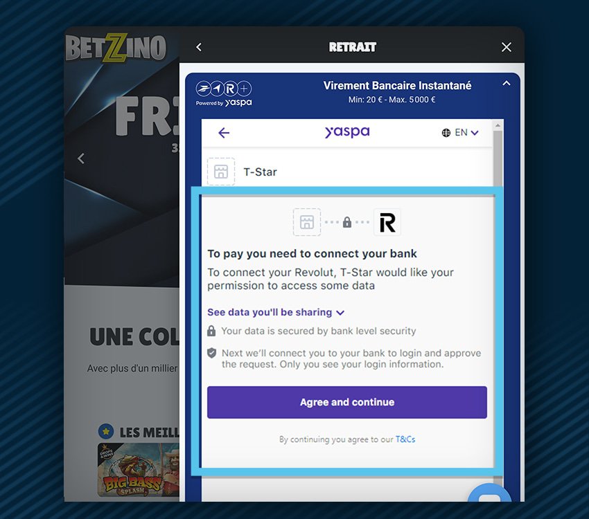 betzino casino comment retirer etape 6