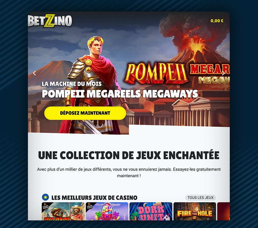 betzino casino comment s'inscrire etape 6