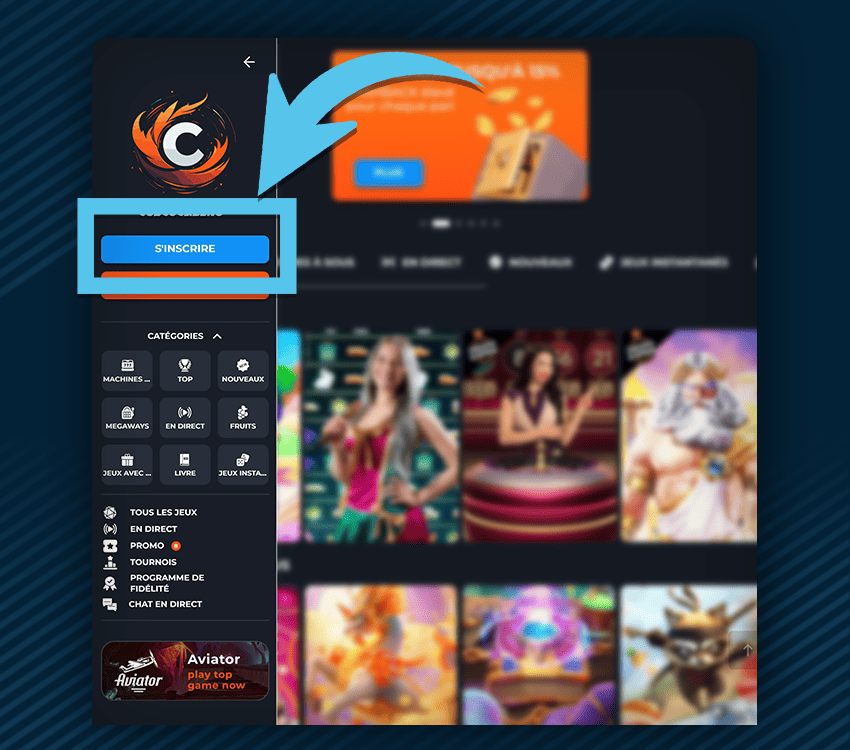 Cusco Casino comment s'inscrire etape 1