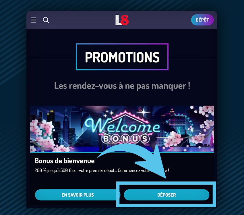 lucky8 casino comment reclamer bonus etape 3