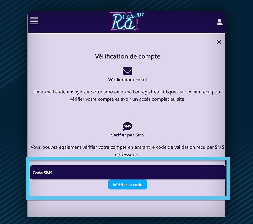 ra casino comment s'inscrire etape 6
