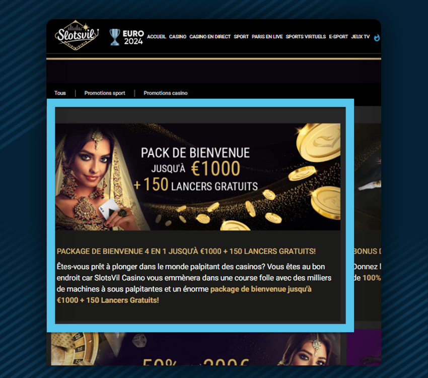 slotsvil casino comment reclamer bonus etape 2