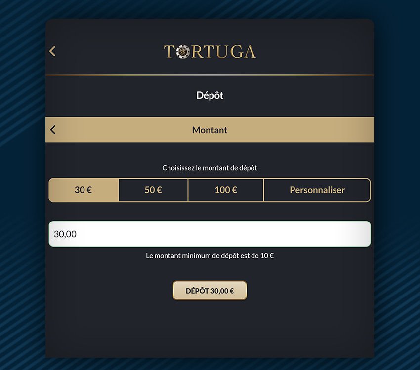 tortuga casino comment reclamer bonus etape 6