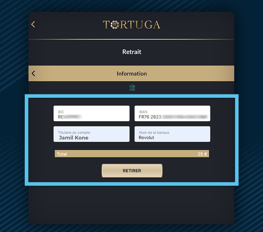 tortuga casino comment retirer etape 5