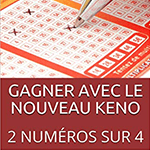 Gagner à 2 numéros au keno