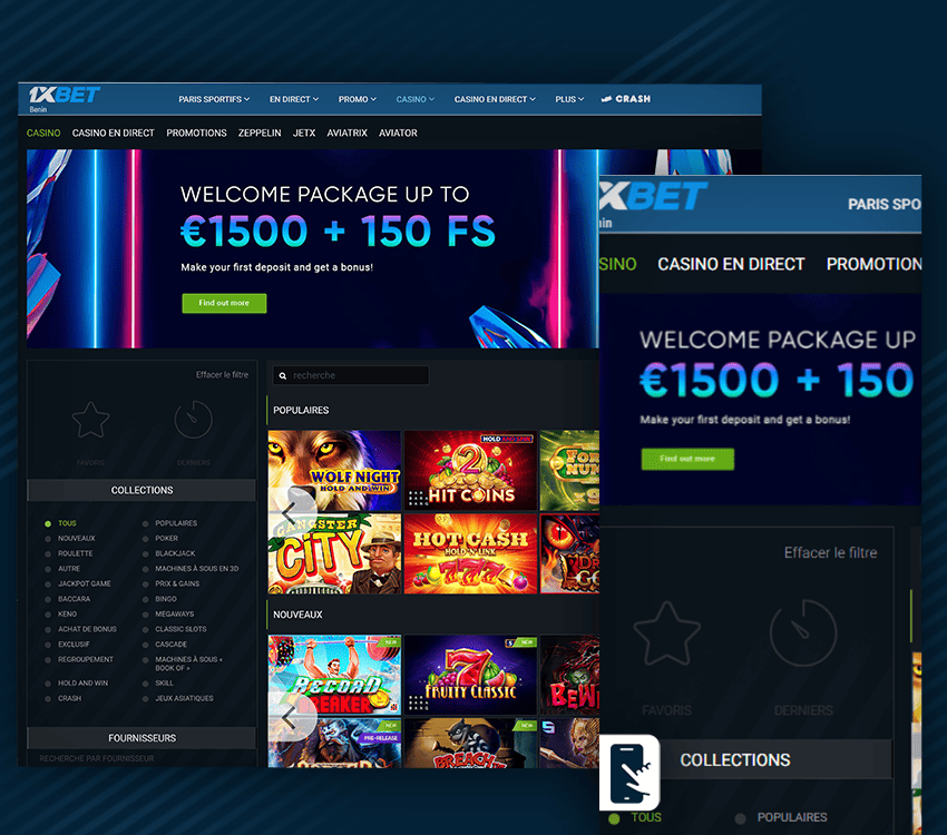 1xbet casino bonus bienvenue