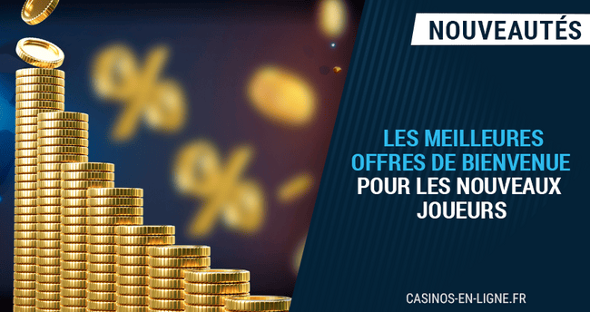 bonus de bienvenue supérieurs à 100€ sur les casinos en novembre