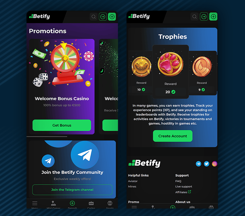 autres bonus betify casino