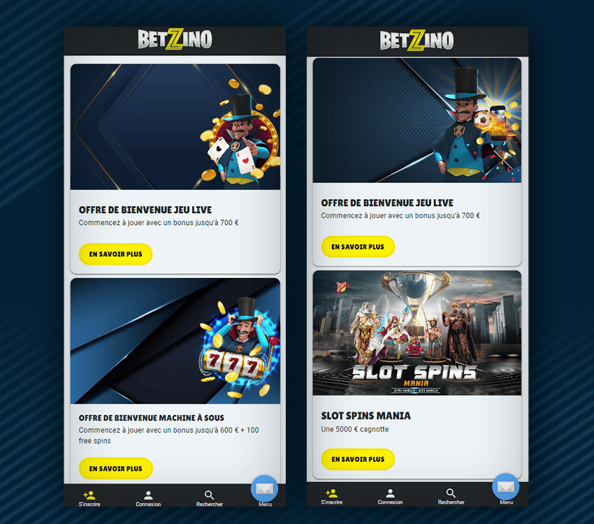 autres bonus betzino casino