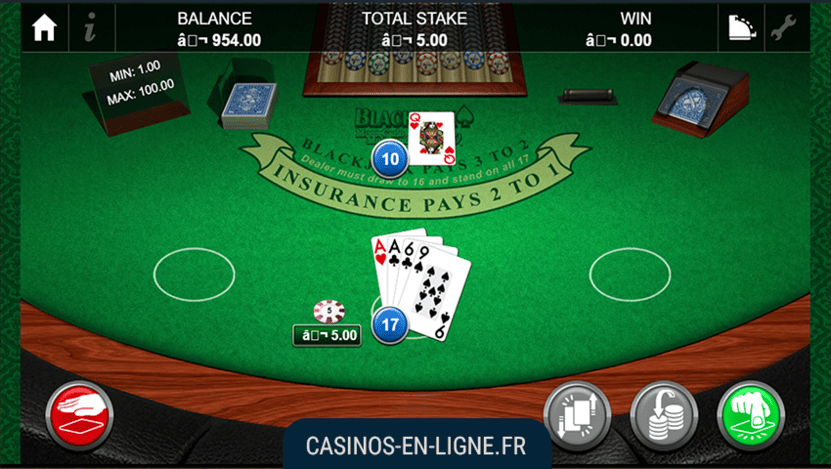 blackjack pro montecarlo seule main screenshot 2