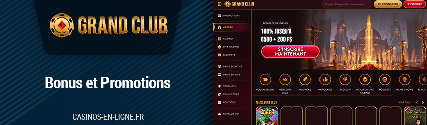 bonus de grand club casino