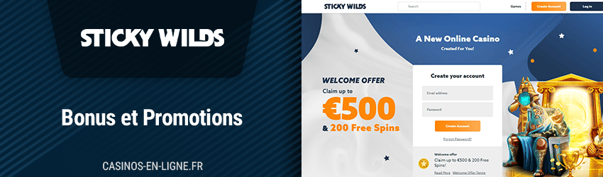 bonus du casino Sticky Wilds