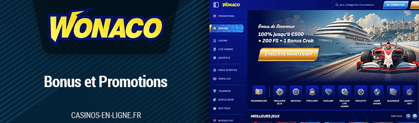 bonus de wonaco casino