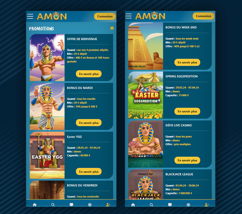 autres bonus amon casino