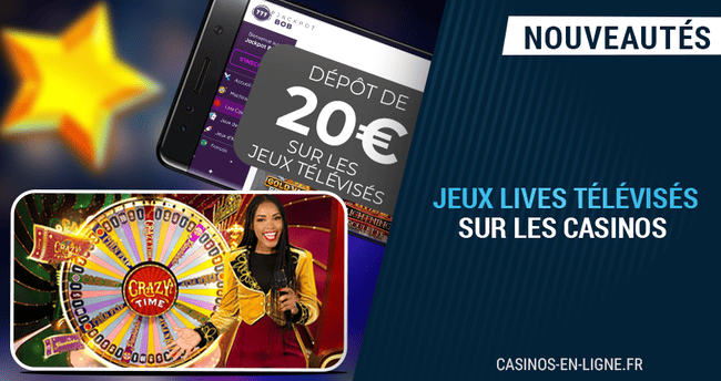 casinos en ligne offrant jeux televises live joueurs avril