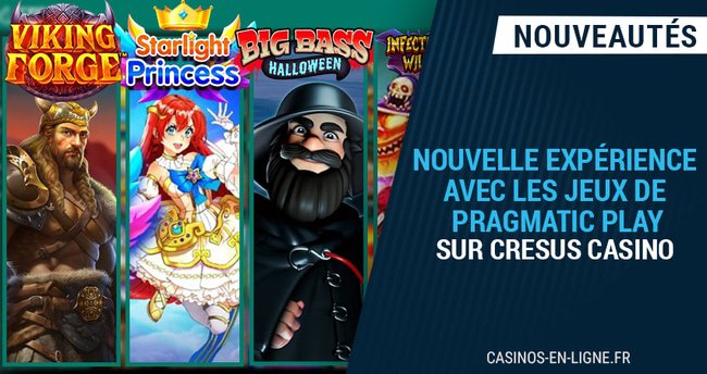 nouveaux jeux pragmatic play en novembre sur cresus casino