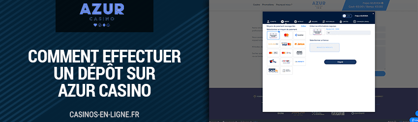 deposer de l argent sur azur casino