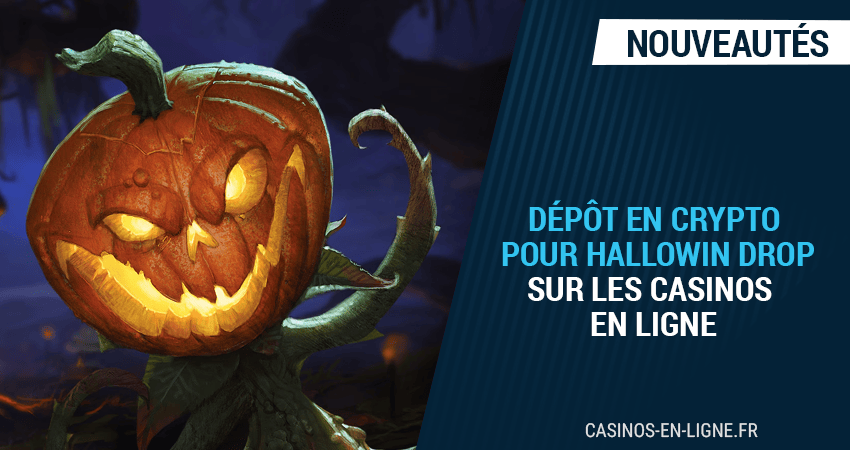 dépôts de crypto en novembre pour le hallowin drop sur les casinos