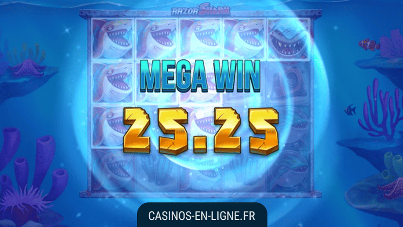 gros gains sur la machine a sous razor shark