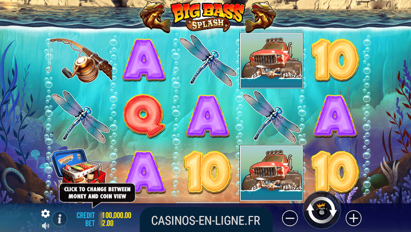 interface du jeu Big Bass Slpash