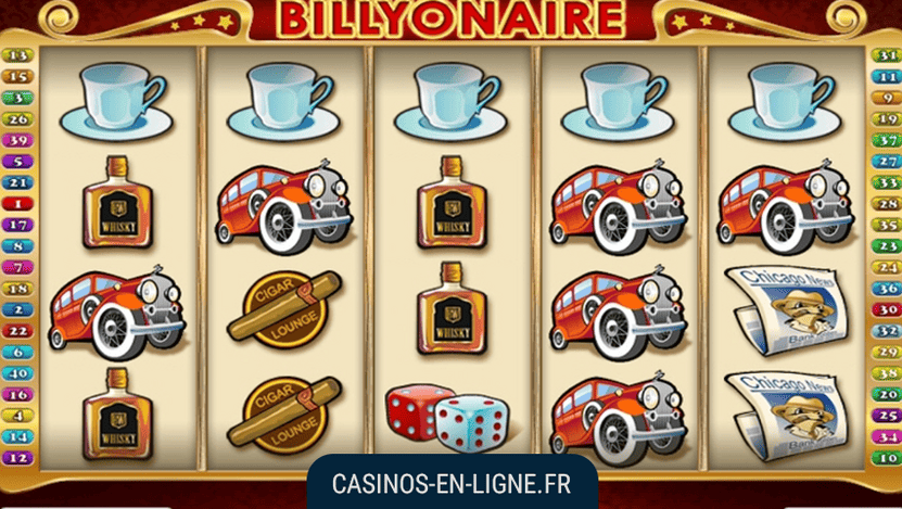 interface du jeu billyonaire