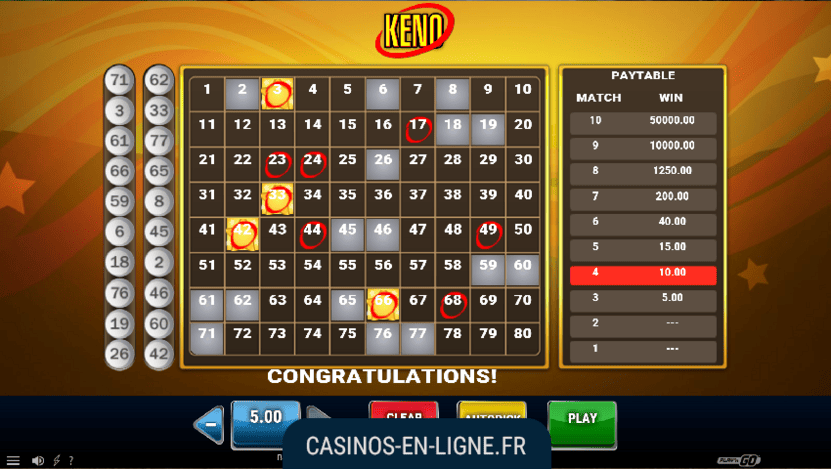 keno playngo screenshot 2