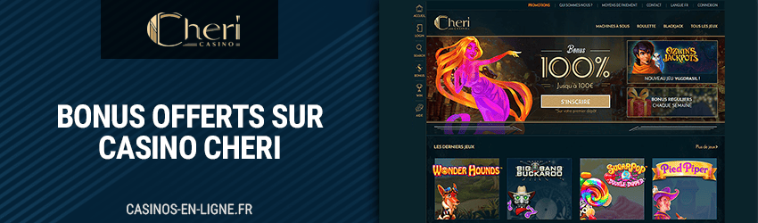 bonus sur cheri casino