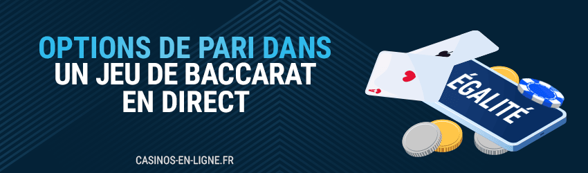 gamme de pari jeu baccarat