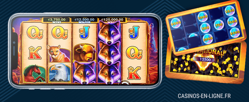 machine a sous wolf gold power jackpot