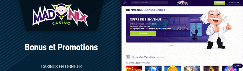 Bonus de madnix casino