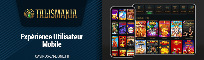 version mobile de talismania casino