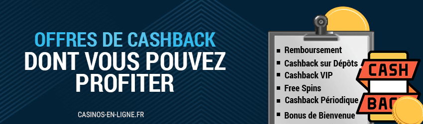 offres de cashback dont vous pouvez profiter