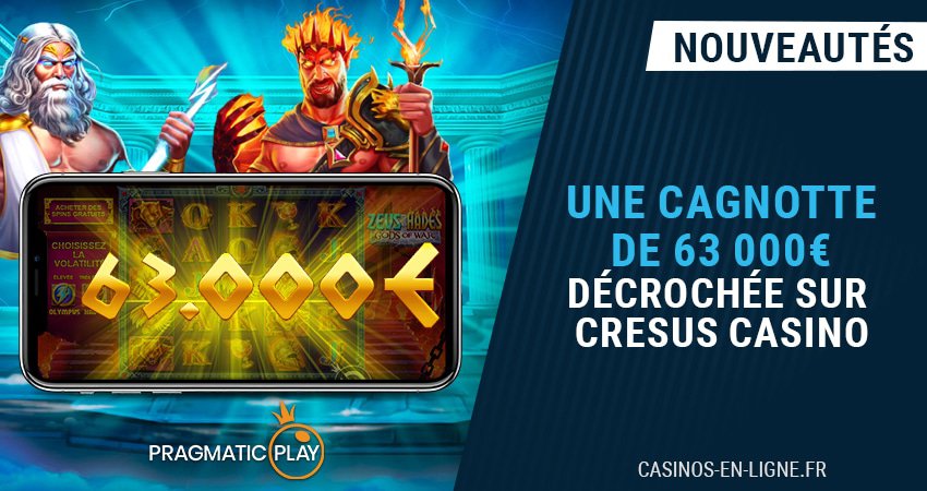 un parieur gagne une cagnotte de 63000 euros sur cresus casino