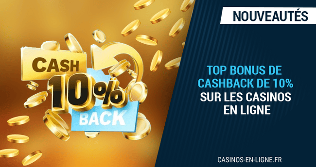 place aux meilleurs bonus de cashback de casinos en septembre