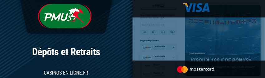 depots et retraits sur pmu