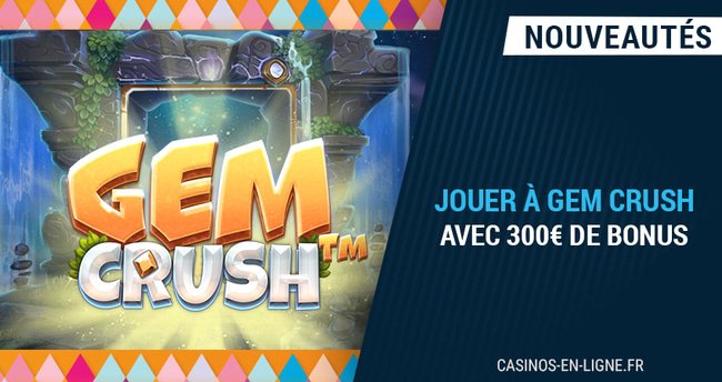 profitez de 300€ sur arlequin casino pour jouer gem crush en 2024