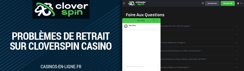 retrait difficile sur clover spin