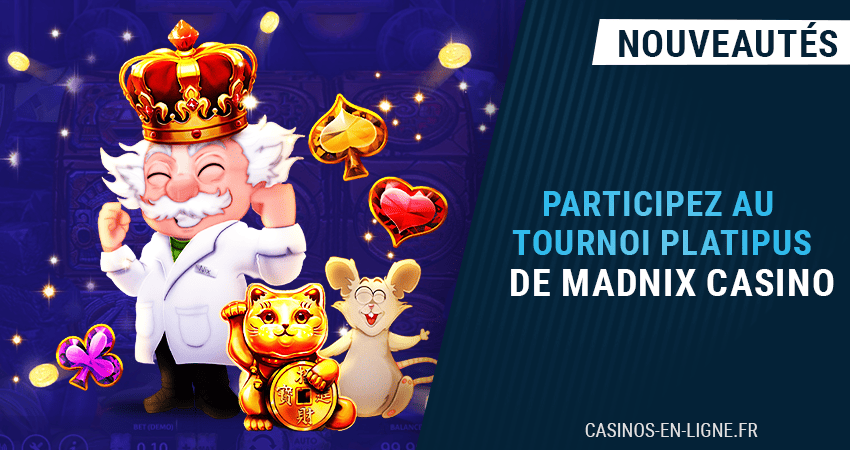 recevez des free spins en mars avec la promo platiplus sur madnix casino