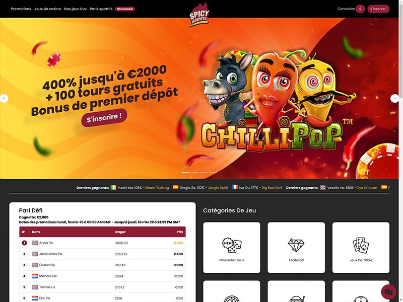 Spicy Jackpots Casino