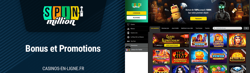 Bonus de Spinmillion Casino