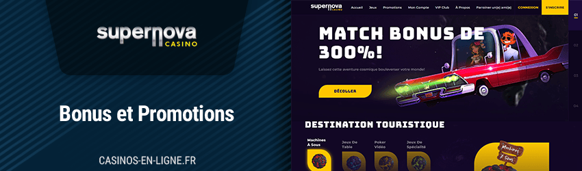 Bonus de Supernova Casino