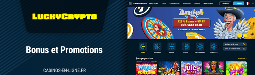 Bonus de The lucky Crypto casino