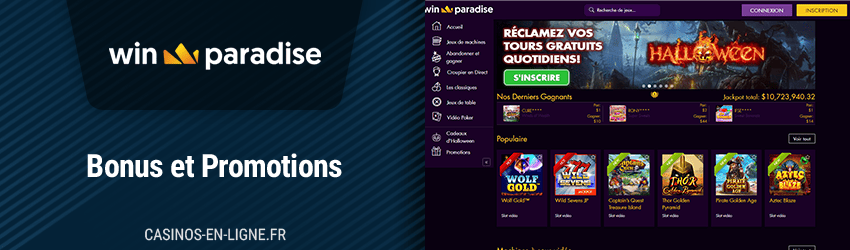 Bonus Winparadise Casino