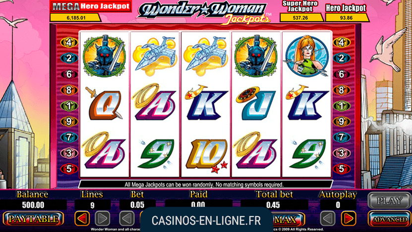 wonder woman jackpots screenshot 1